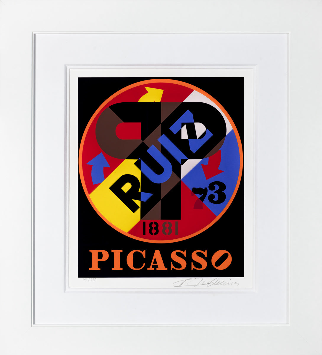 Picasso 1881 1873, 1997 by Robert Indiana