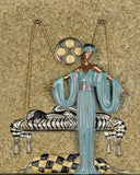 Pillow Swing by Erté