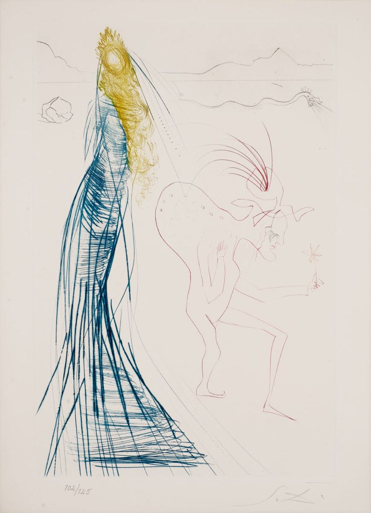 Frocin, The Bad Dwarf (Tristan and Iseult, Plate H), 1970 by Salvador Dalí