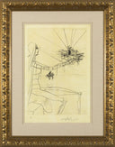 It is Very Far Off in Space... (King, I Shall Await You at Babylon), 1973 by Salvador Dalí framed