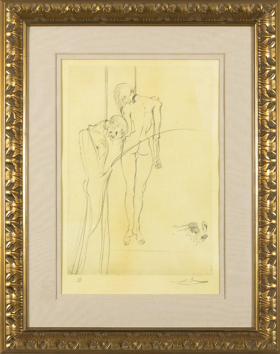 Kings Hanging in the Trees... (King, I Shall Await You at Babylon), 1973 by Salvador Dalí framed