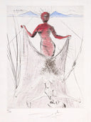Woman Holding Veil (Venus in Furs) by Salvador Dali