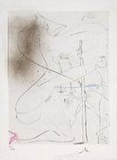 Woman with Crutch (Venus in Furs) by Salvador Dali