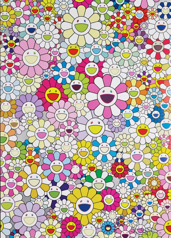 An Homage to Yves Klein, Multicolor A by Takashi Murakami