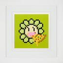 Takashi Murakami - Murakami.Flower #9489 Pizza, 2023 framed