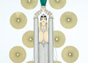 Emerald Vase I (White), 1986