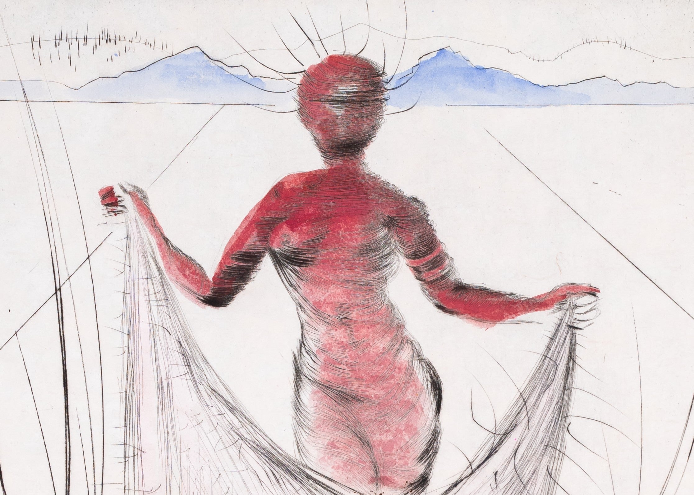 Woman Holding Veil (Venus in Furs), 1969 by Salvador Dali | Martin