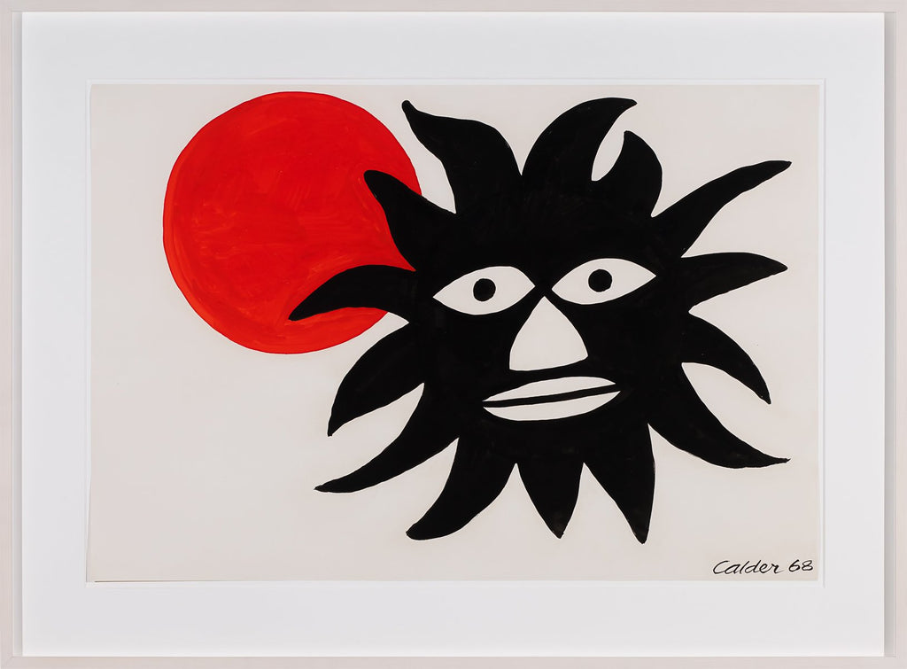 Large Black Face With Sun, 1968 by Alexander Calder