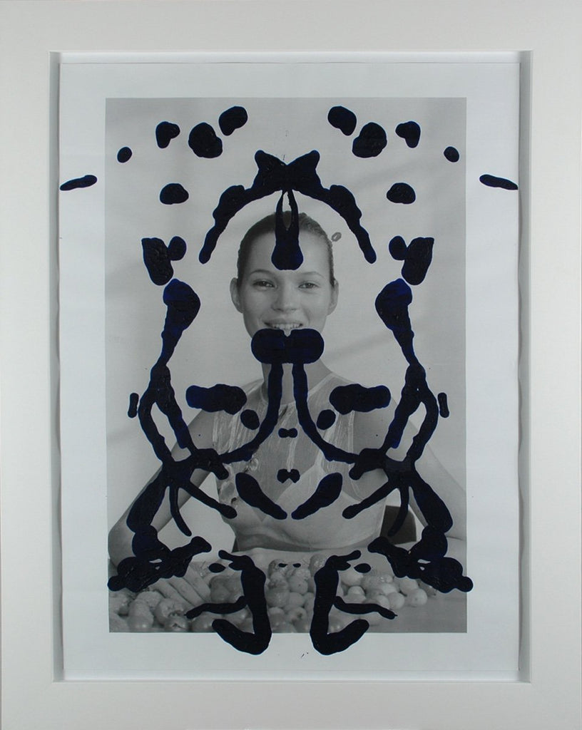 Kate Moss Rorschach Portrait - Blue, 2013