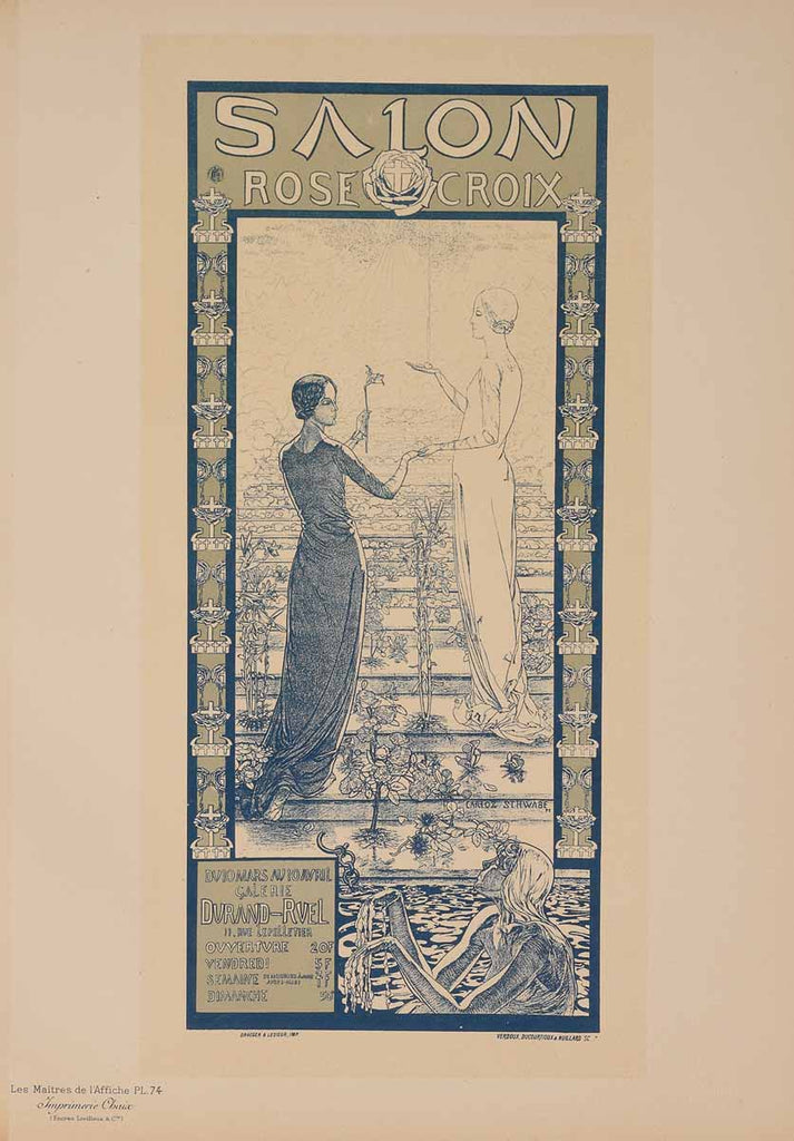 Exhibition of the Rose (Plate 74) by Les Maîtres de l'Affiche