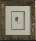 Clip or Broach (No.18.843), c.1980s by Erté  framed