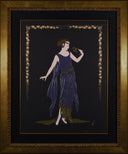Flower Petal Gown, 1990 by Erté framed