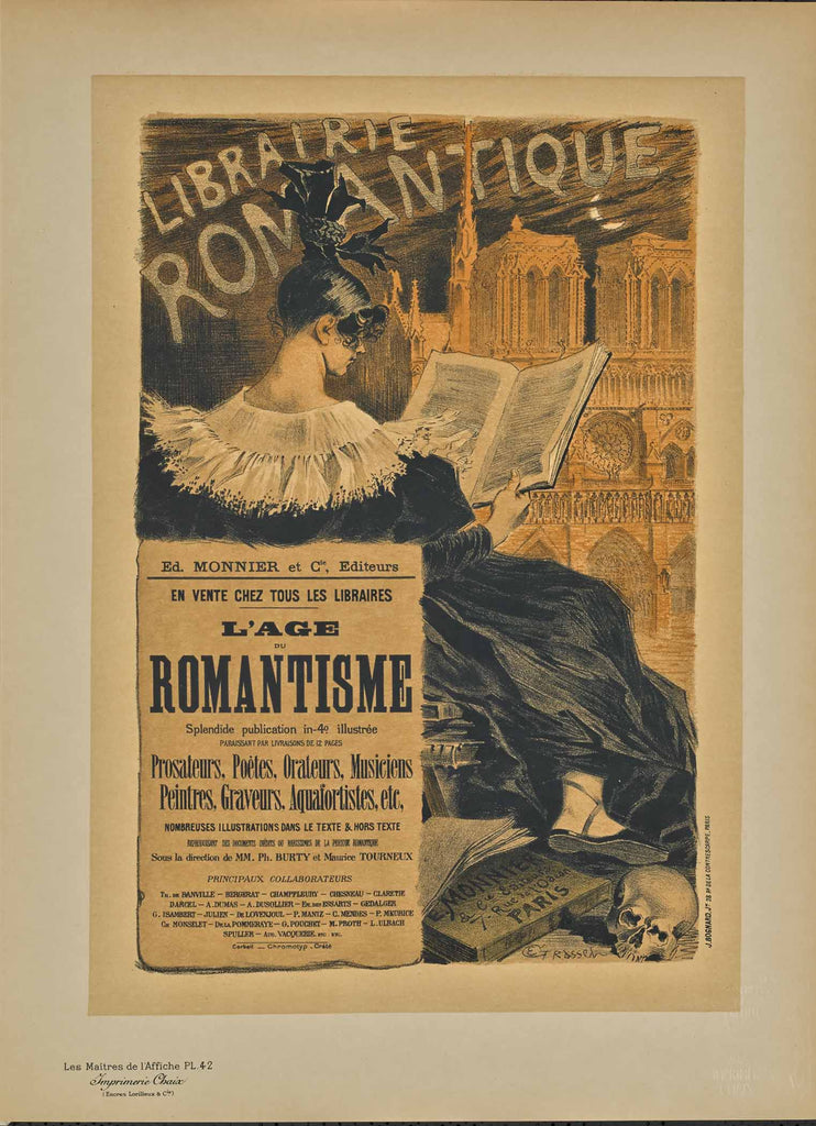 Romantic Library (Plate 42) by Les Maîtres de l'Affiche