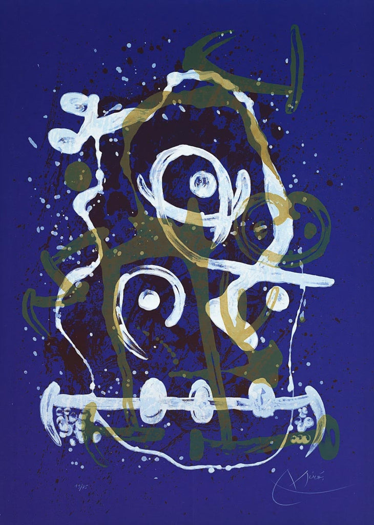 Chevauchée - Bleu Brun (M.537) by Joan Miró