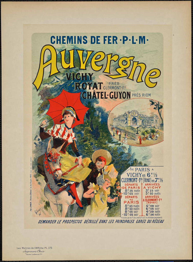 P.L.M Railroad Line (Plate 173) by Les Maîtres de l'Affiche