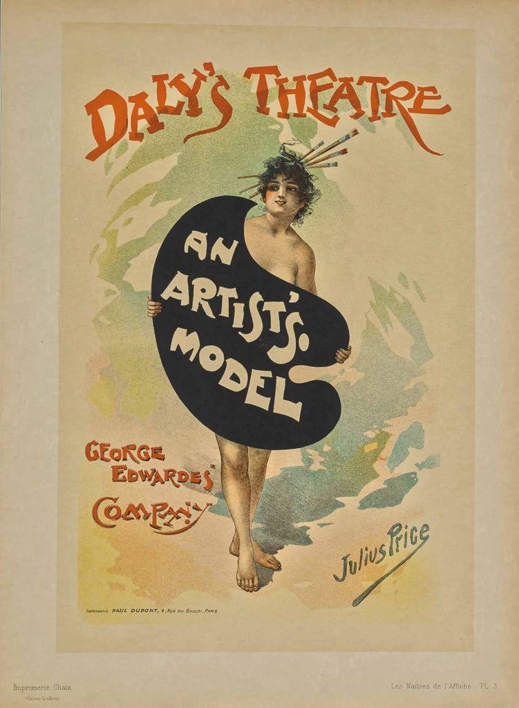 An Artist's Model (Plate 3) by Les Maîtres de l'Affiche
