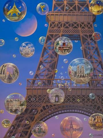 Lot - Marc Chagall Lithograph 'Vision de Paris'