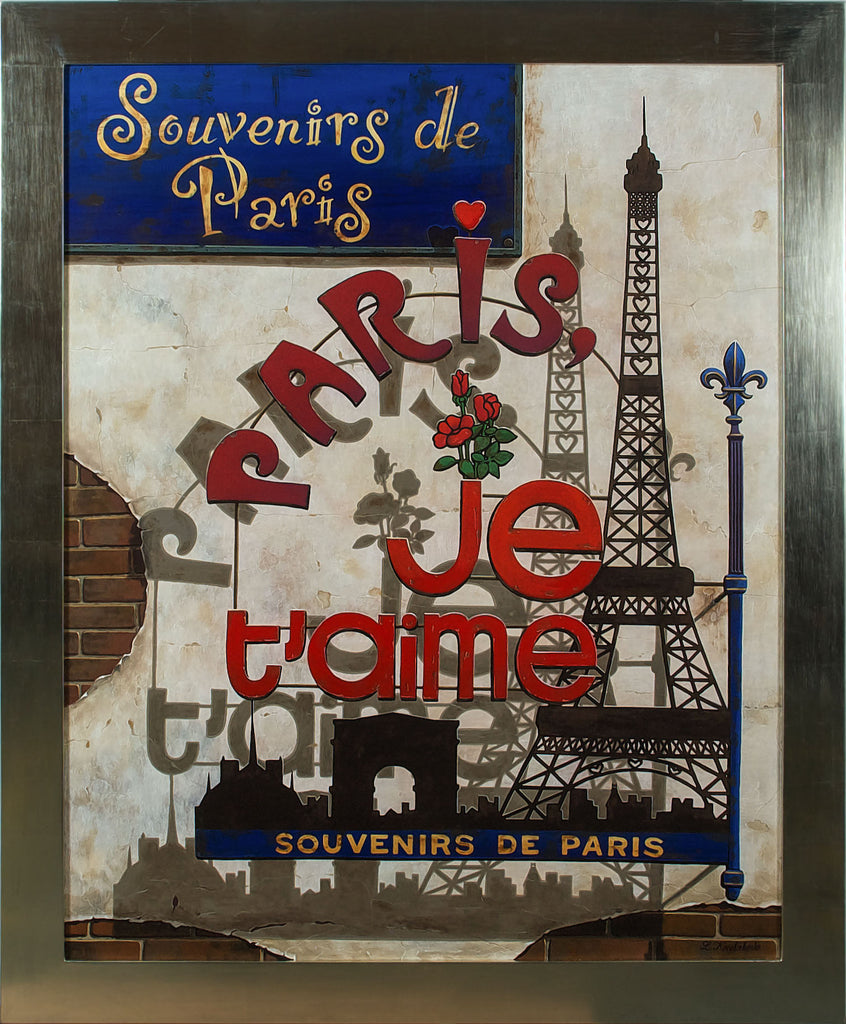 Liudmila_Kondakova_Paris_Je_t'aime-Souvenirs_De_Paris_Framed