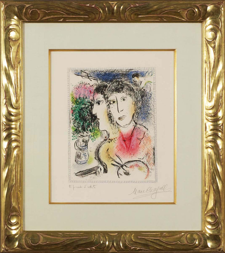 Double Portrait at the Easel, 1976 (M.835) by Marc Chagall