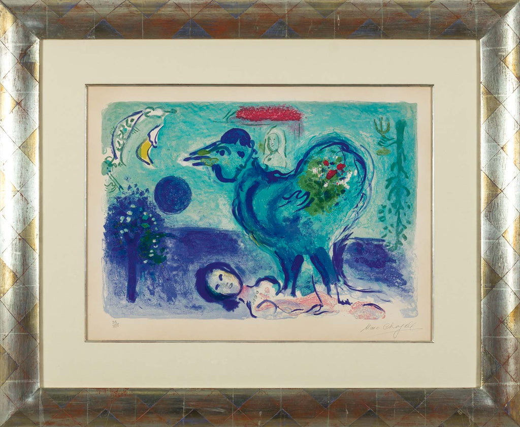 Landscape with Rooster, 1958 (M.208) by Marc Chagall