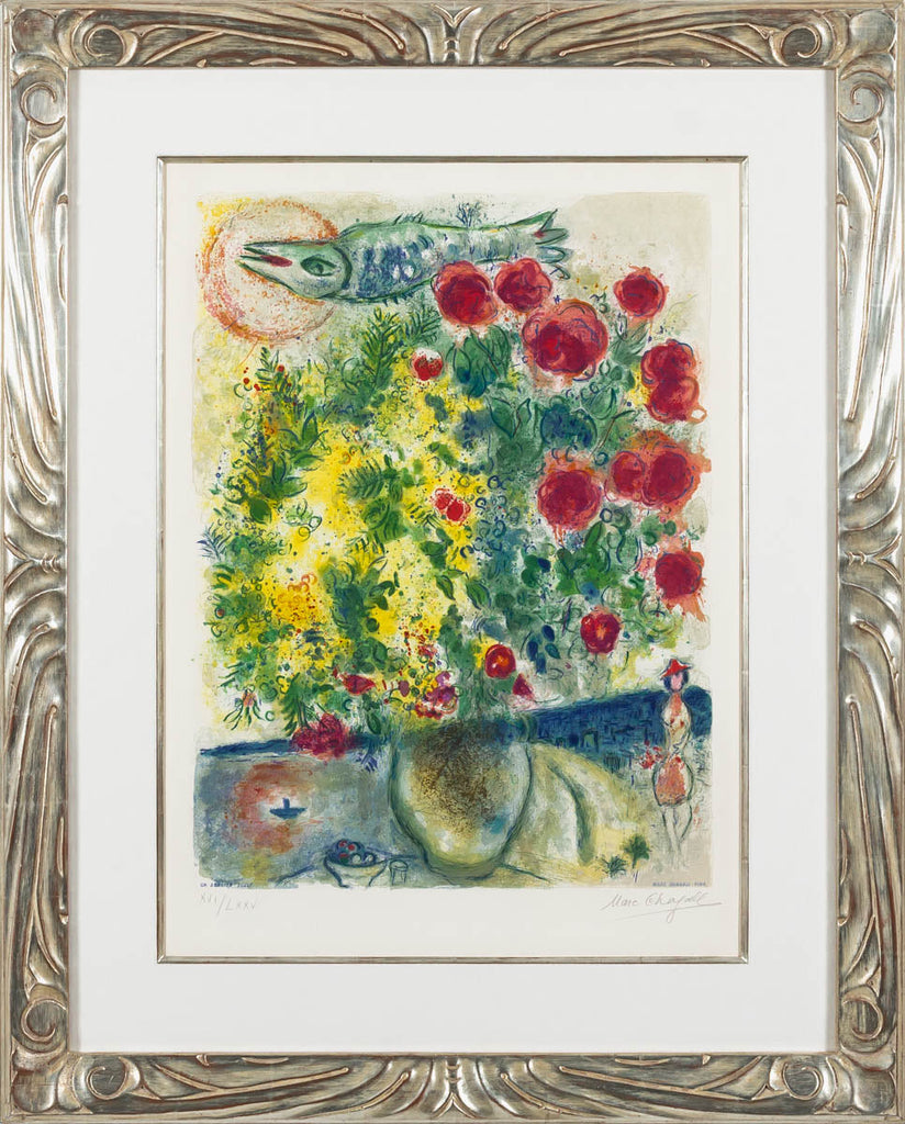 Roses and Mimosa (Nice et la Côte d'Azur, CS.29) by Marc Chagall