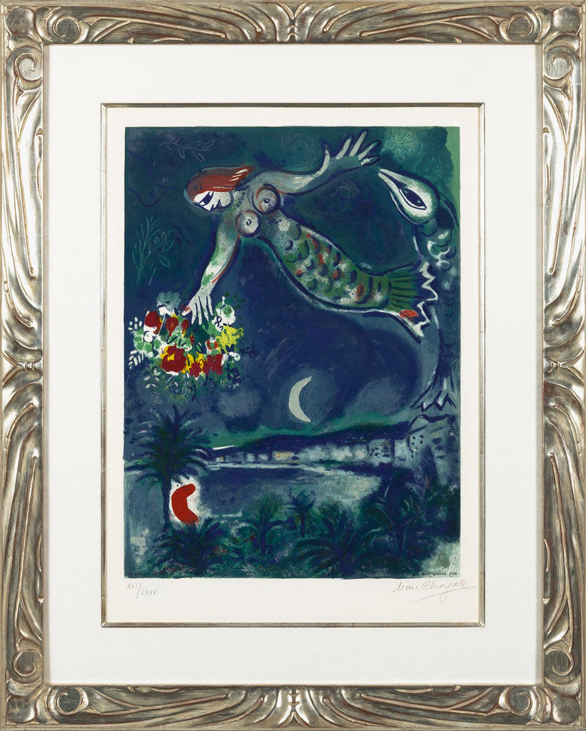 Sirene with Fish (Nice et la Côte d'Azur, CS.28) by Marc Chagall