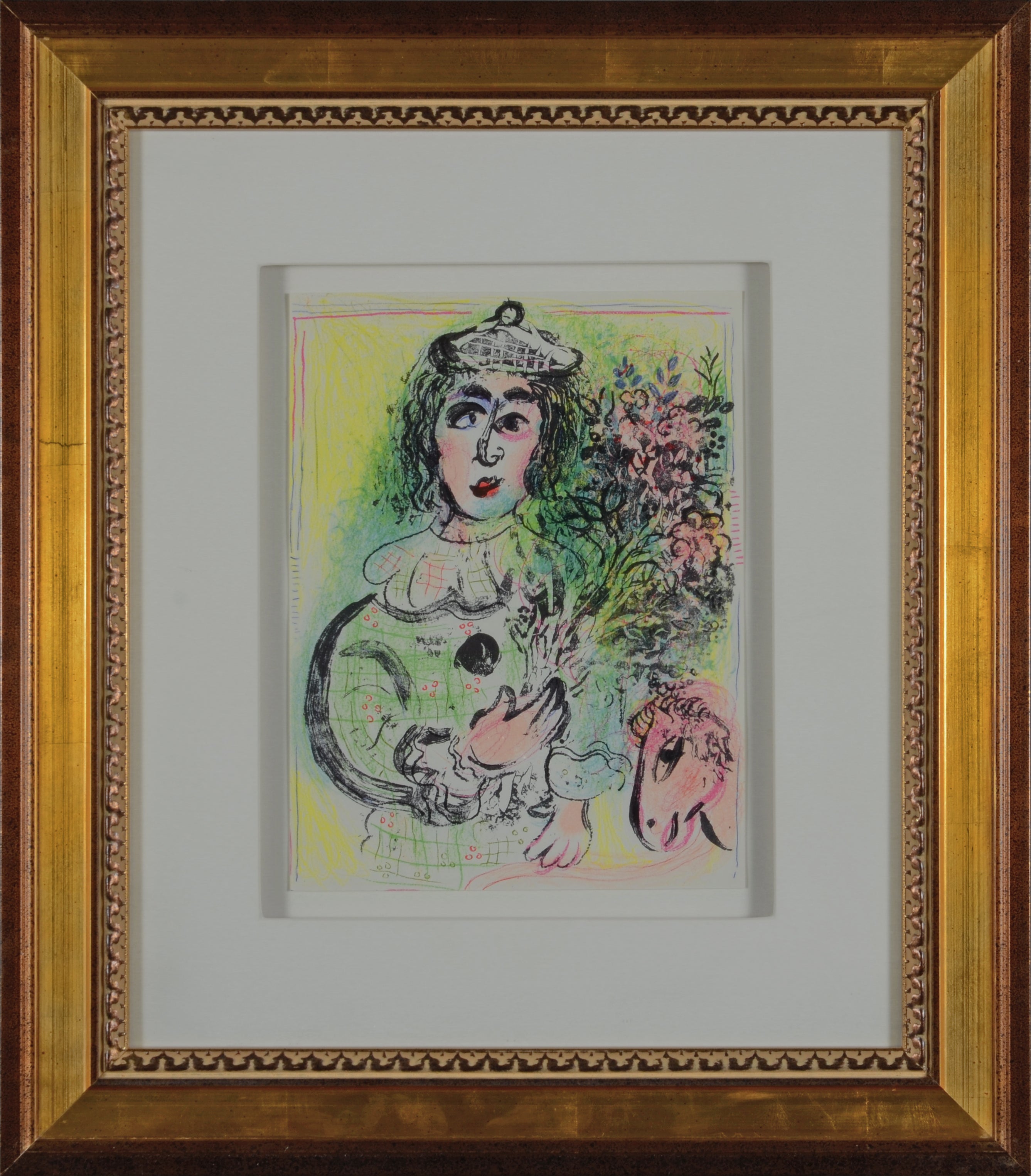 Marc_Chagall_The_clown_with_fl