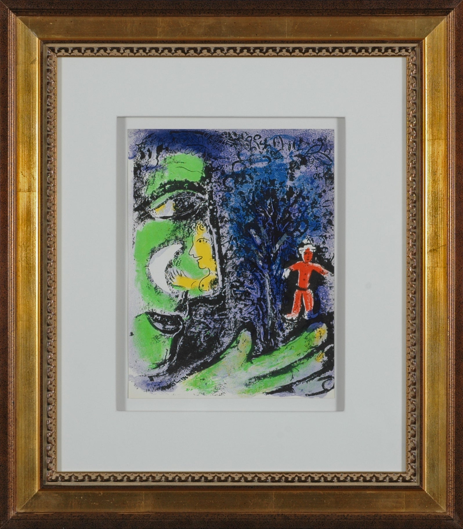 人気アイテムランキング Marc_Chagall__profile_and_red_ 絵画