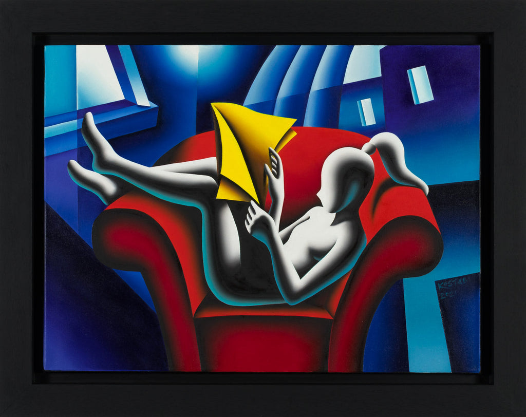 Reading Between the Lines by Mark Kostabi