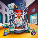 The Fountain of Inspiration by Mark Kostabi