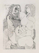 Corpulent Courtesan on the Lap of a Bearded Man (La Célestine, B.1648)