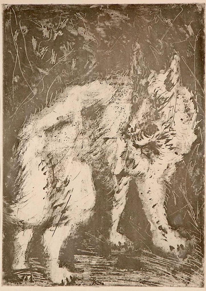 The Wolf (Histoire Naturelle - Textes de Buffon, B.337) by Pablo Picasso