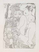 Young Courtesan with Gentleman, Sculptor and Salivating Old Man (La Célestine, B.1665), 1968
