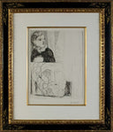 Young Girl with Drawing of Male Head, and Nude Seen from the Back (Vollard Suite, B.184) by Pablo Picasso