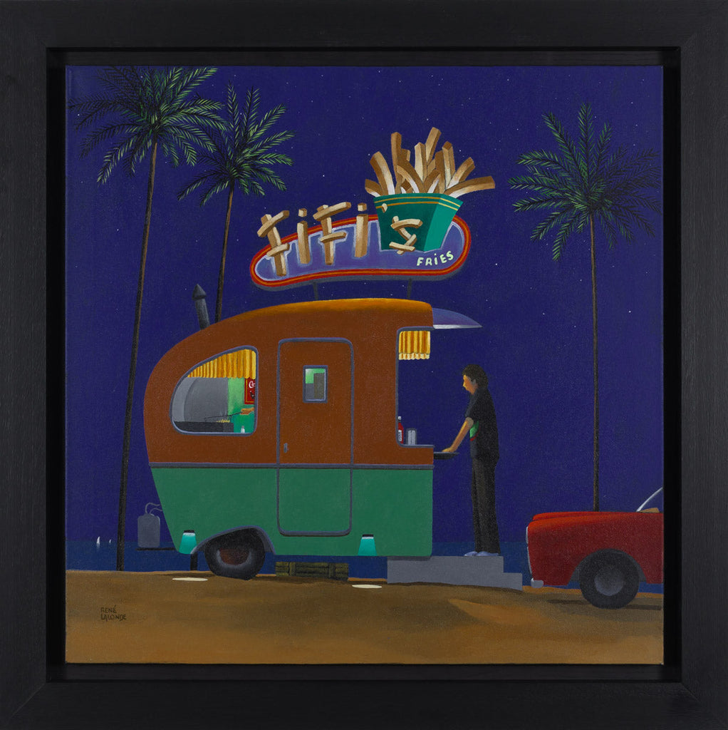 FiFi's Fries Stand on the Beach by René Lalonde