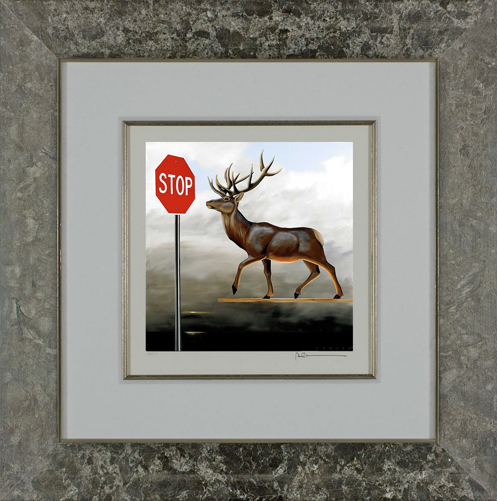 The Buck Stops Here (Deer at Stop Sign)