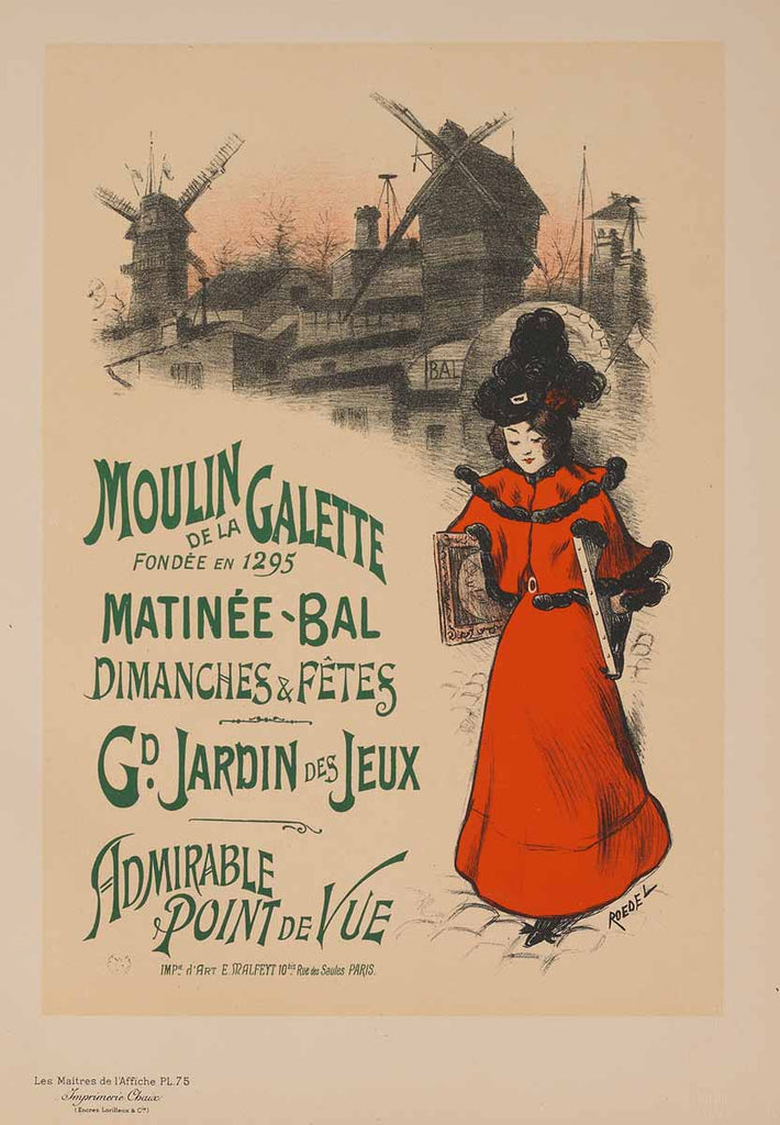 Moulin de la Galette (Plate 75) by Les Maîtres de l'Affiche