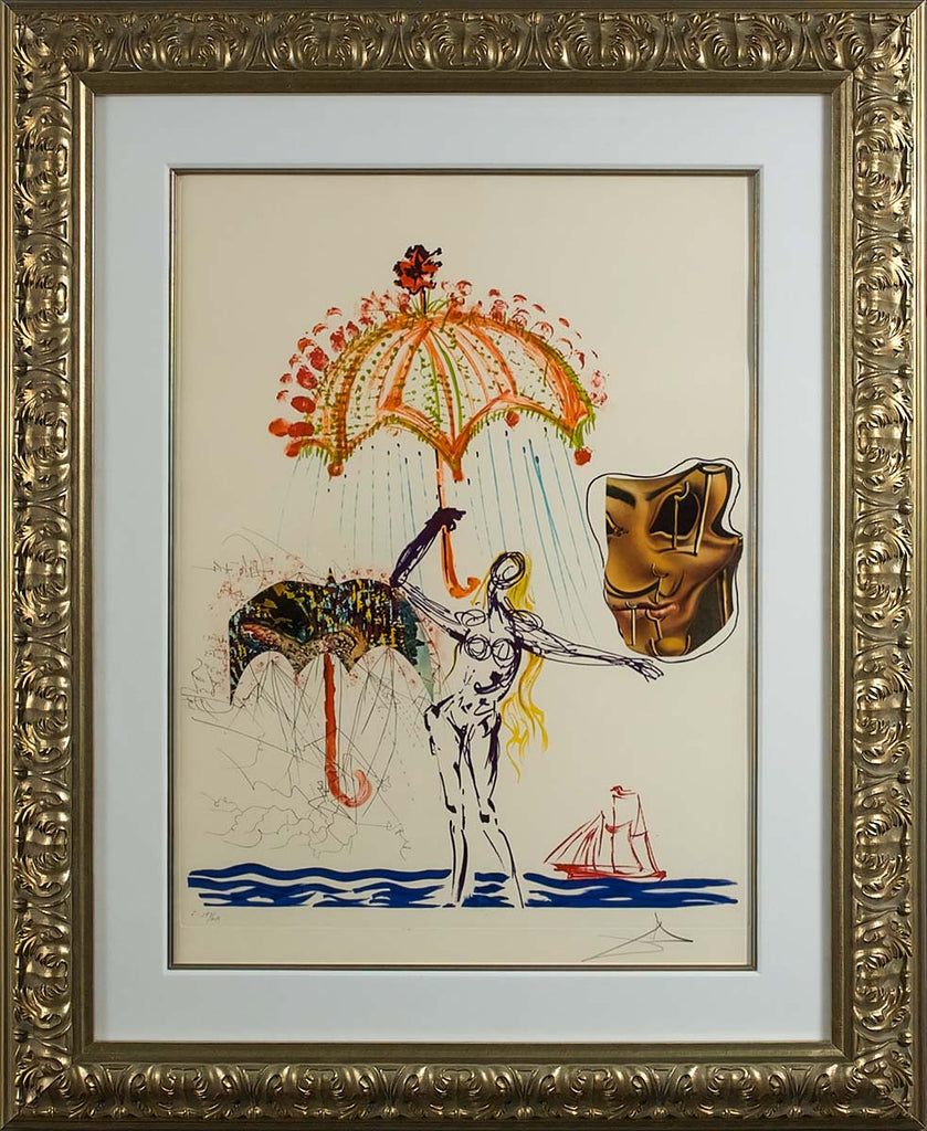 Anti-Umbrella with Automized Liquid (Imaginations and Objects of the Future) by Salvador Dalí