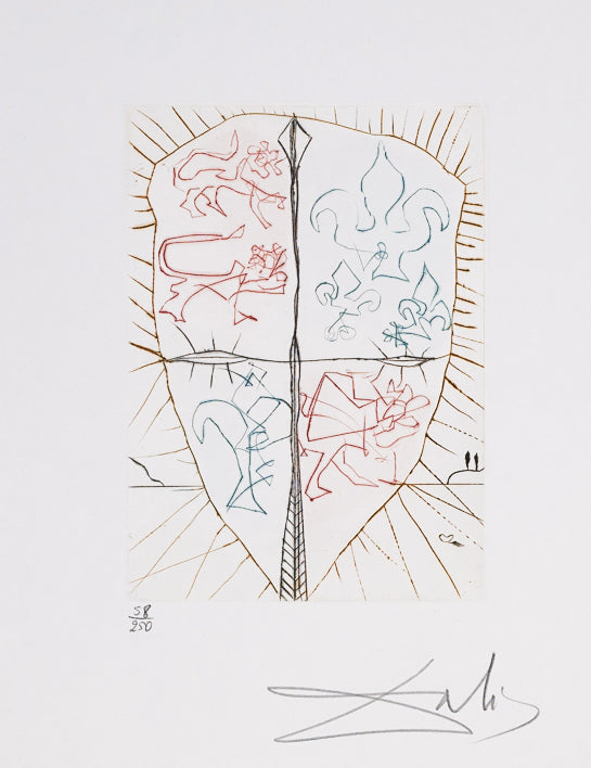 Henry V (b), 1971 (Shakespeare II, Plate 404) by Salvador Dalí