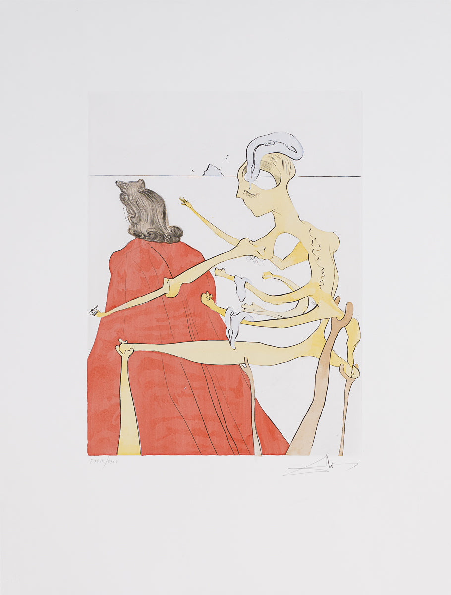 The Divine Back of Gala (Plate B) by Salvador Dalí
