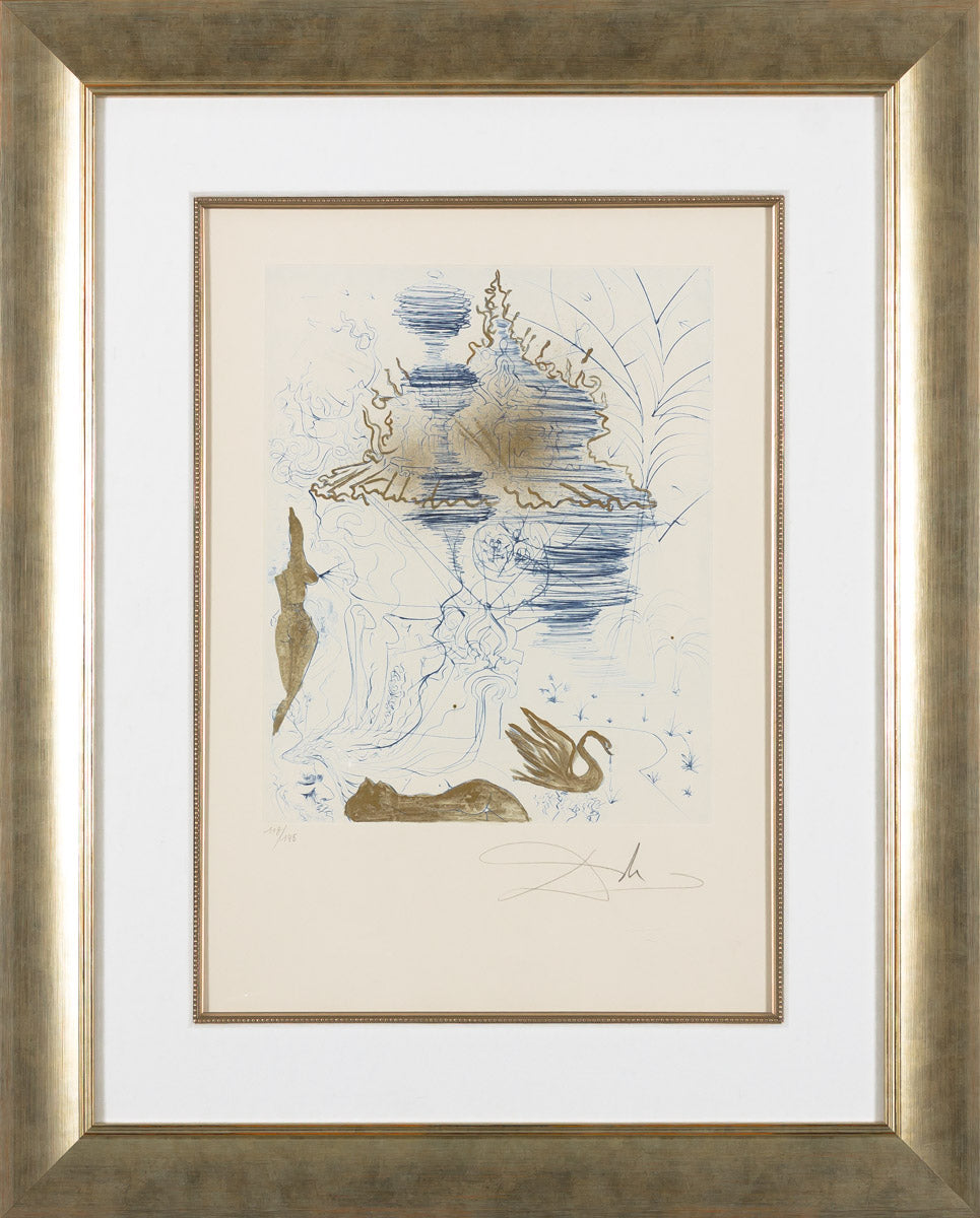 The Pagoda (The Hippies) by Salvador Dalí framed