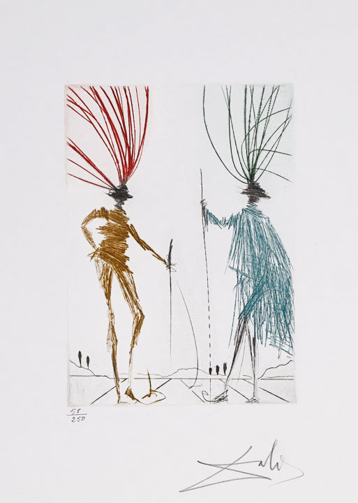 Two Gentlemen of Verona, 1971 (Shakespeare II, Plate 405) by Salvador Dalí