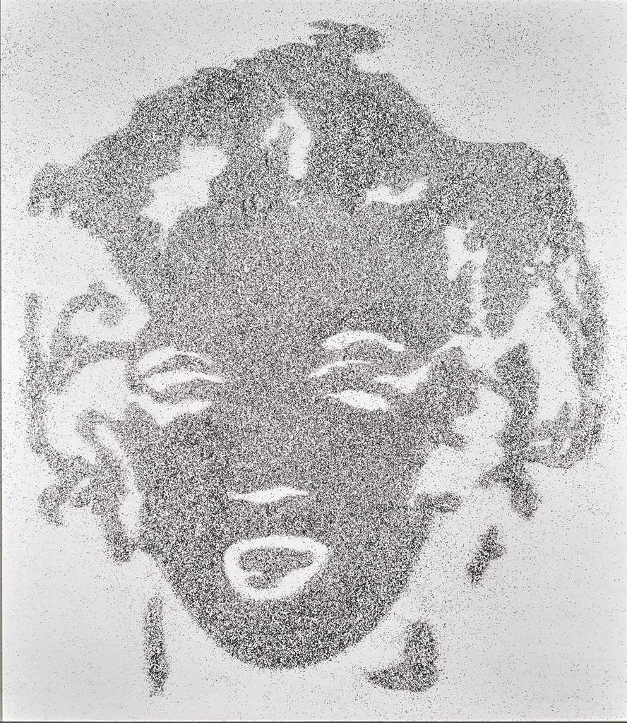 Reversal Grey Marilyn (From Warhol) by Vik Muniz