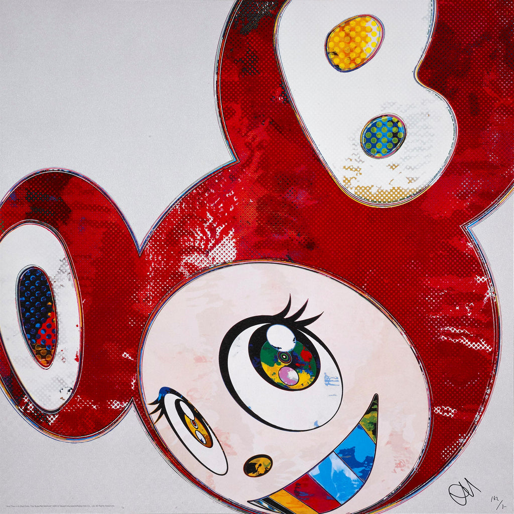 And Then x 6 (Red Dots:The Superflat Method) by Takashi Murakami