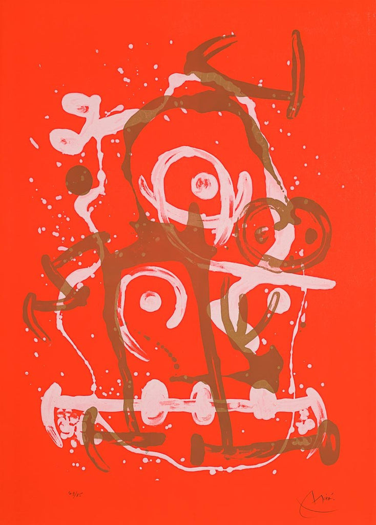 Chevauchée - Rouge et Brun (M.541) by Joan Miró