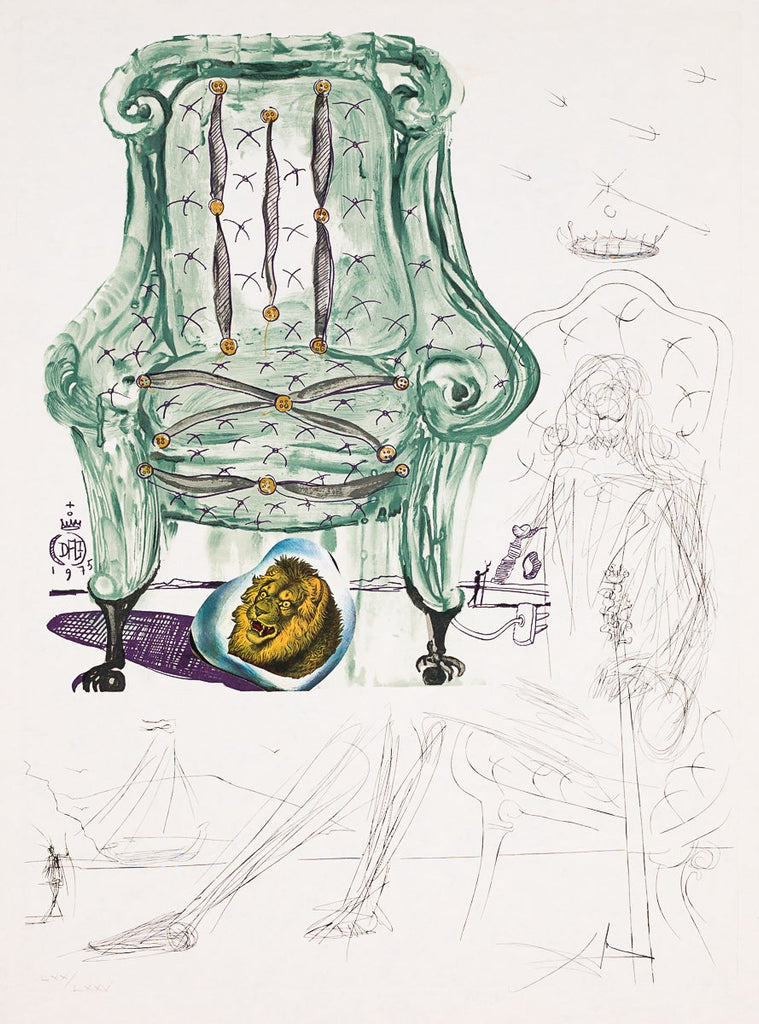Breathing Pneumatic Armchair (Imaginations and Objects of the Future) by Salvador Dalí
