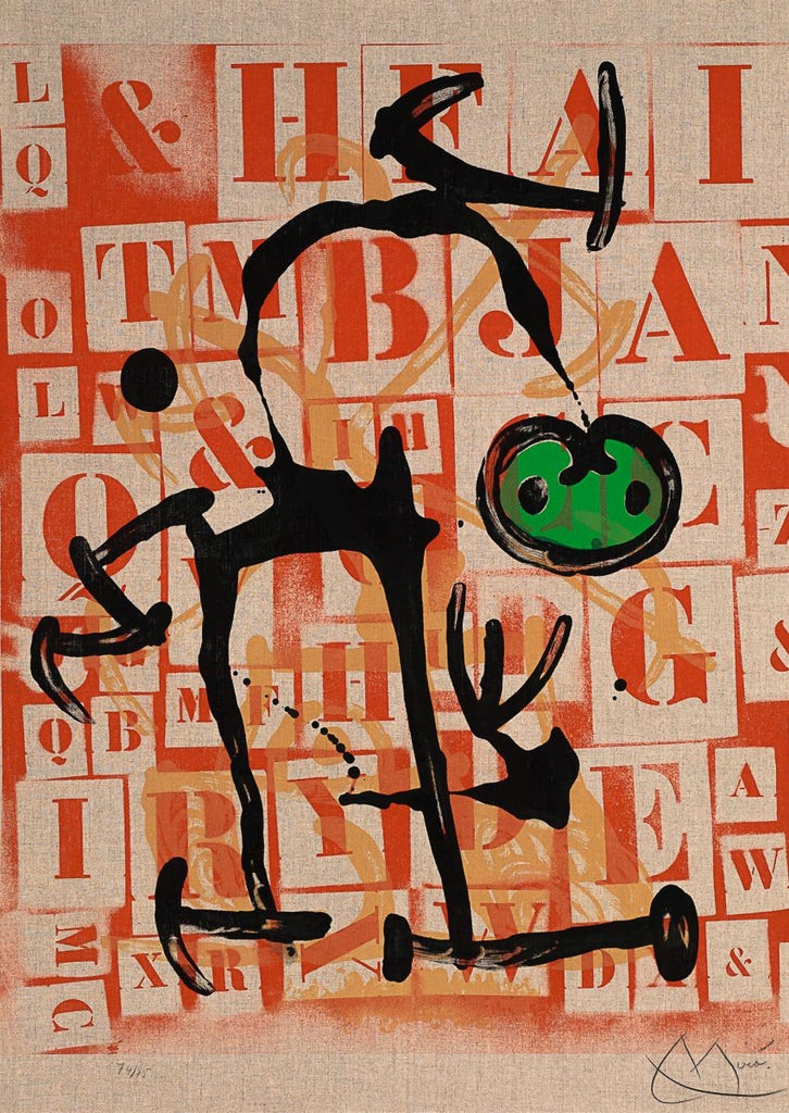 Le Lettré - Vert (M.547) by Joan Miró