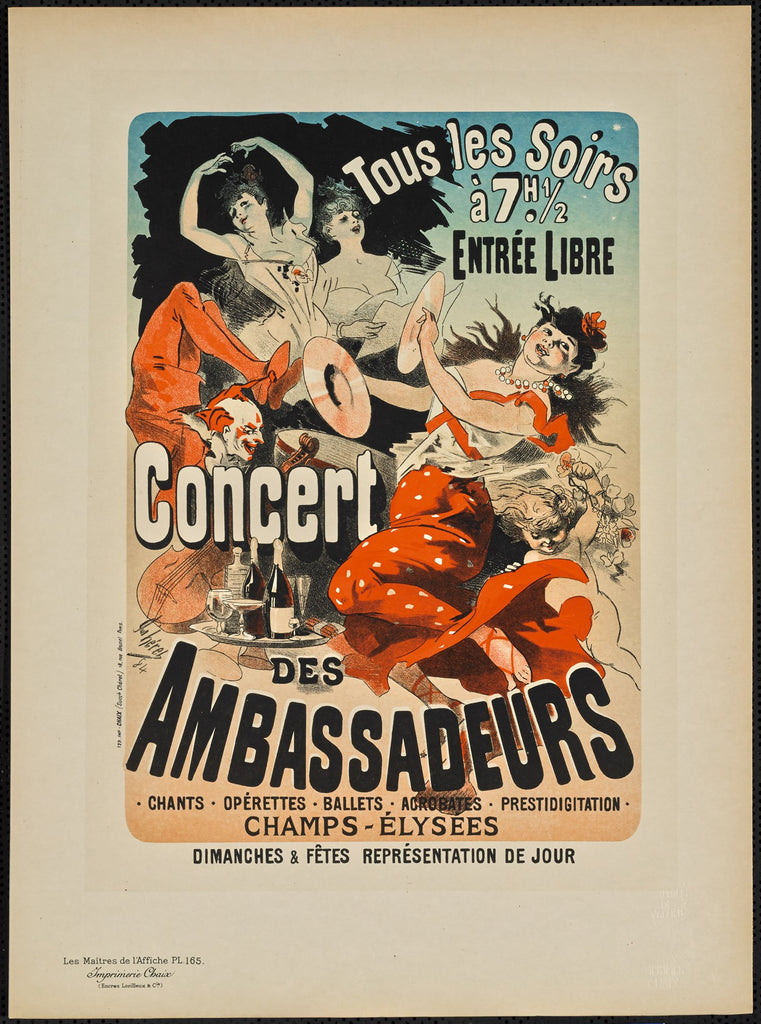 Nightly at 7:30 (Plate 165) by Les Maîtres de l'Affiche