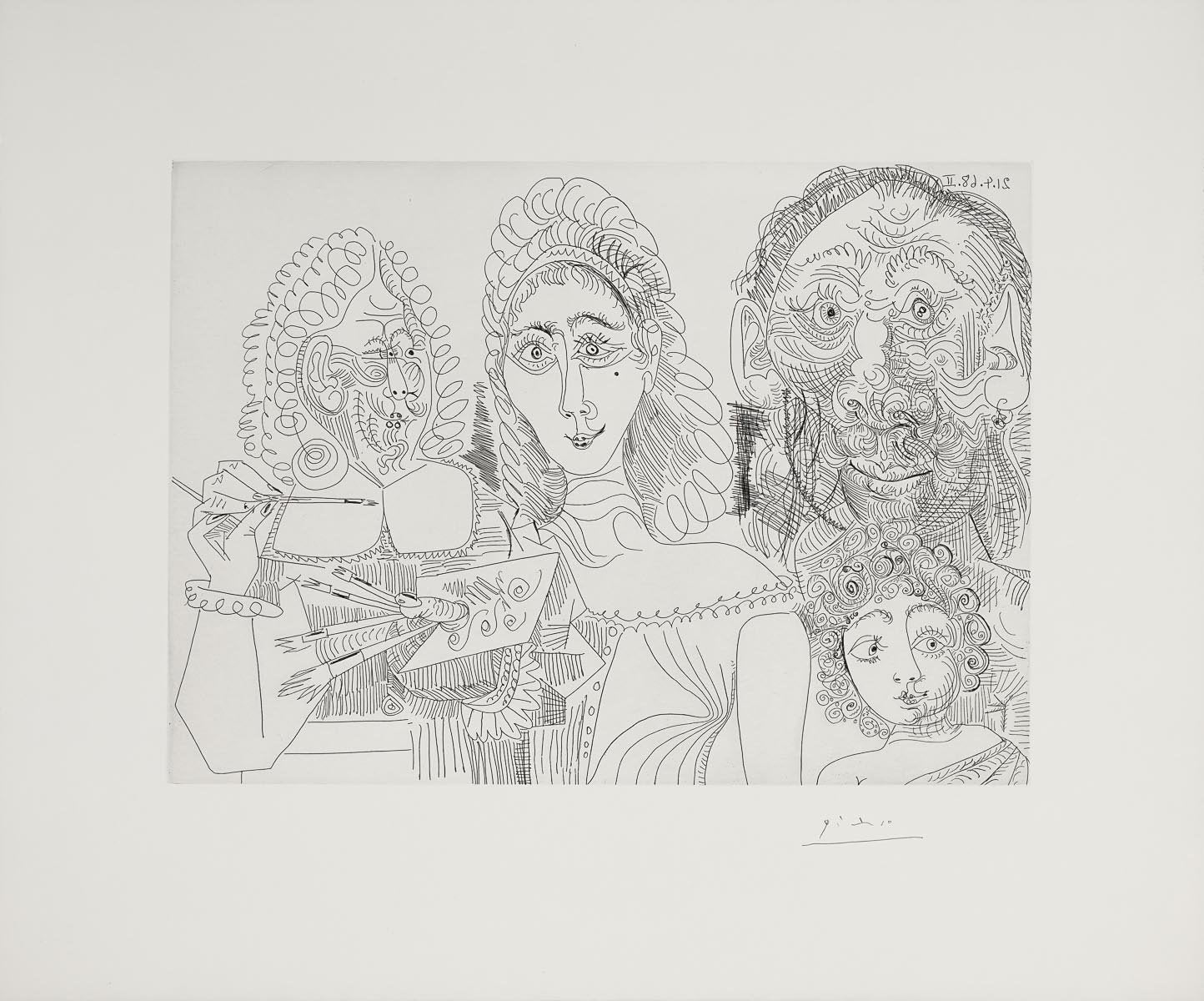 peintre_avec_couple_et_enfant_