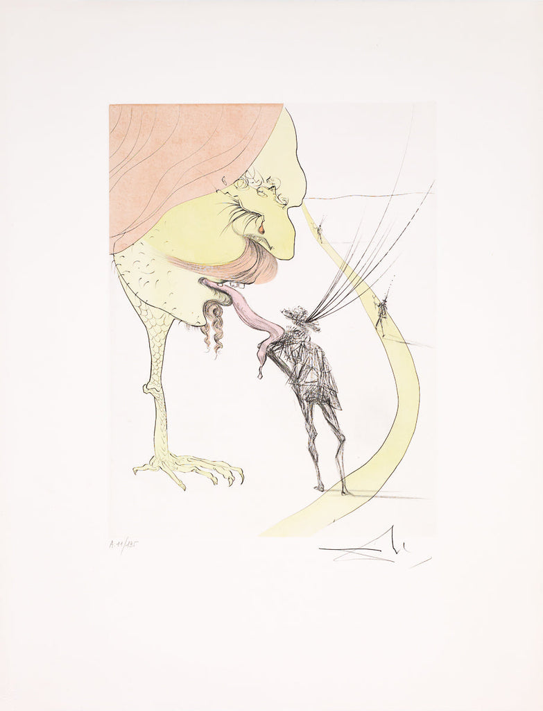 Picasso: A Ticket to Glory (Plate C) by Salvador Dalí